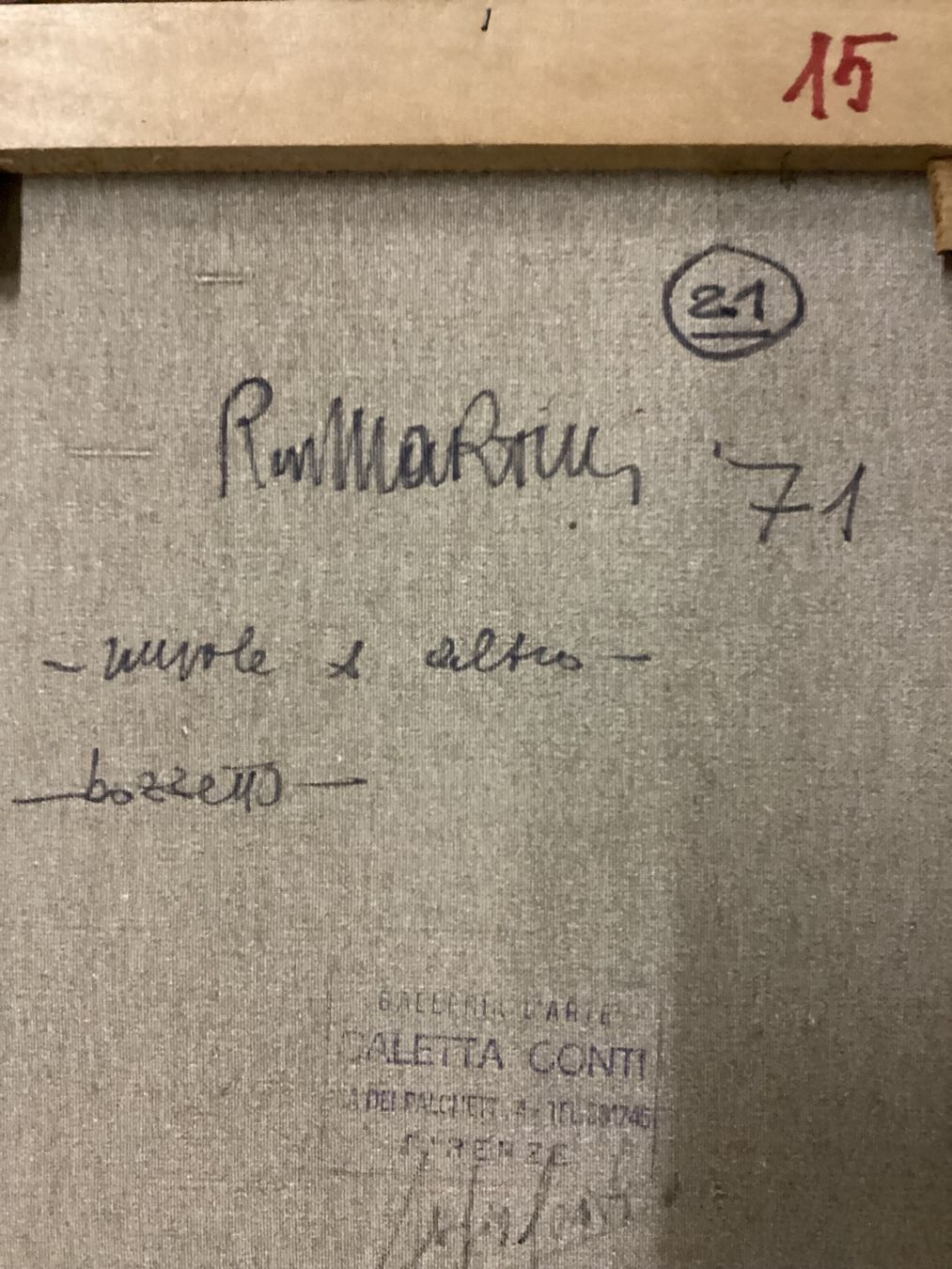 Gemälde: Öl Bild Rodolfo Martini (1944) – Gebraucht aus Eglisau von mar_5rn2 3
