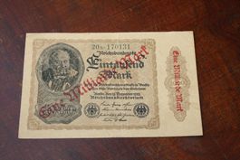 Allemangne 1 Milliarde Mark Berlin 1922