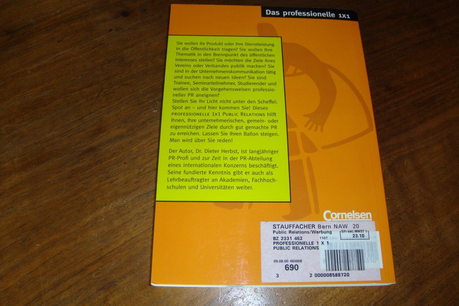 Livres: Public Relations - Dieter Herbst - Verlag Cornelsen – D'occasion à Bern par carola31 2