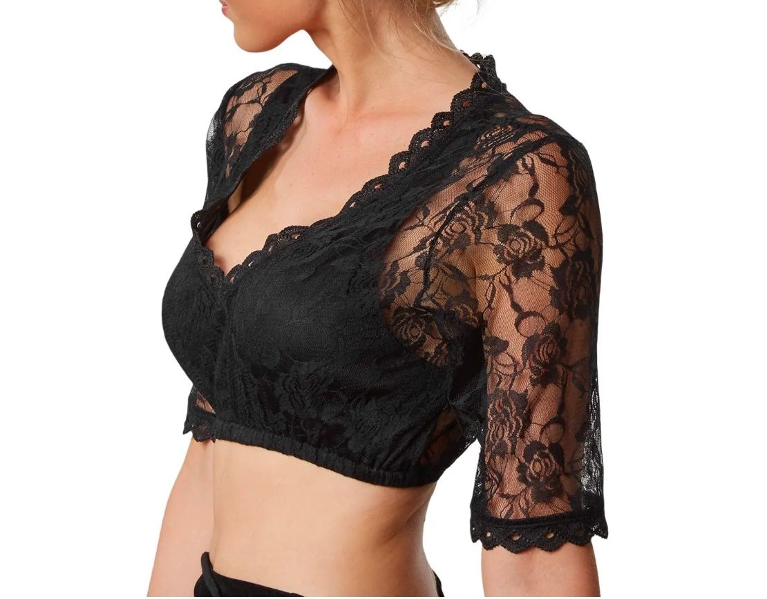 Kostüme: neue Dirndlbluse schwarz Grösse M – Neu und originalverpackt aus Necker von liq24 1