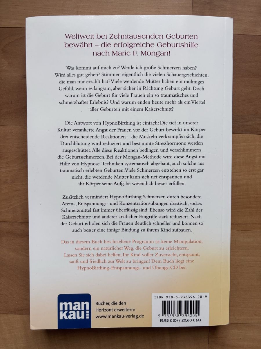 Libri: Hypnobirthing Buch- sanfte Geburt -Top Zustand - mit CD – Usato da Schlieren venduto da Linardli 1