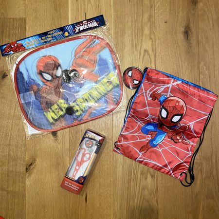 Spiderman Set: Turnbeutel, Sonnenblende, Malset, Neu!