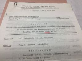Bundeshaus schweizericher frauenvereine 33p.Zürich 1954-55
