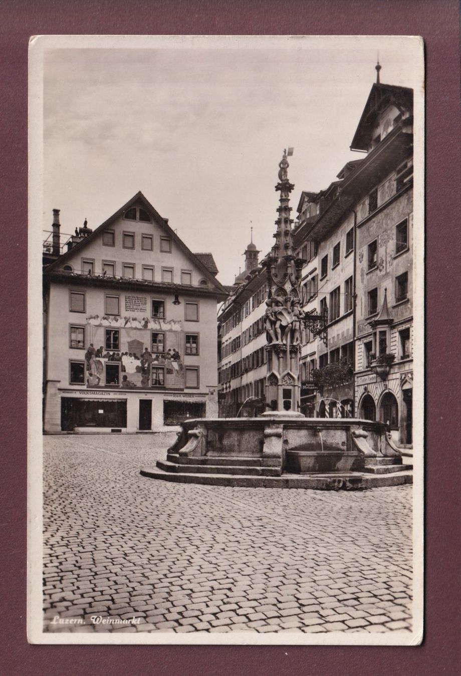 Cartoline postali: LUZERN - Weinmarkt – Usato da Pully venduto da nicecards