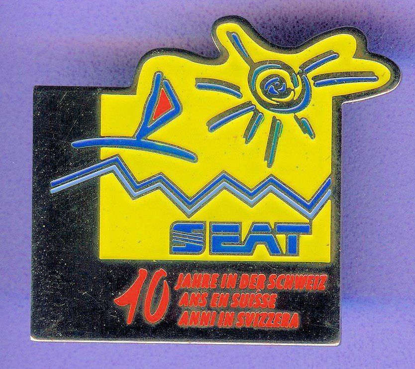 Seat Placchette & Badge: SEAT  10 Jahre Schweiz – Usato da Winterthur venduto da Sammleroase
