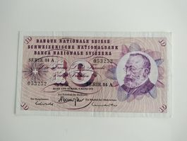 10 Franken Banknote 1973