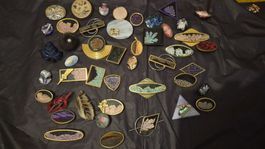45 Vintage Broschen Konvolut 