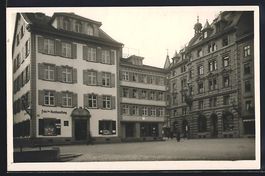 Herisau, Strassenpartie mit Buchhandlung