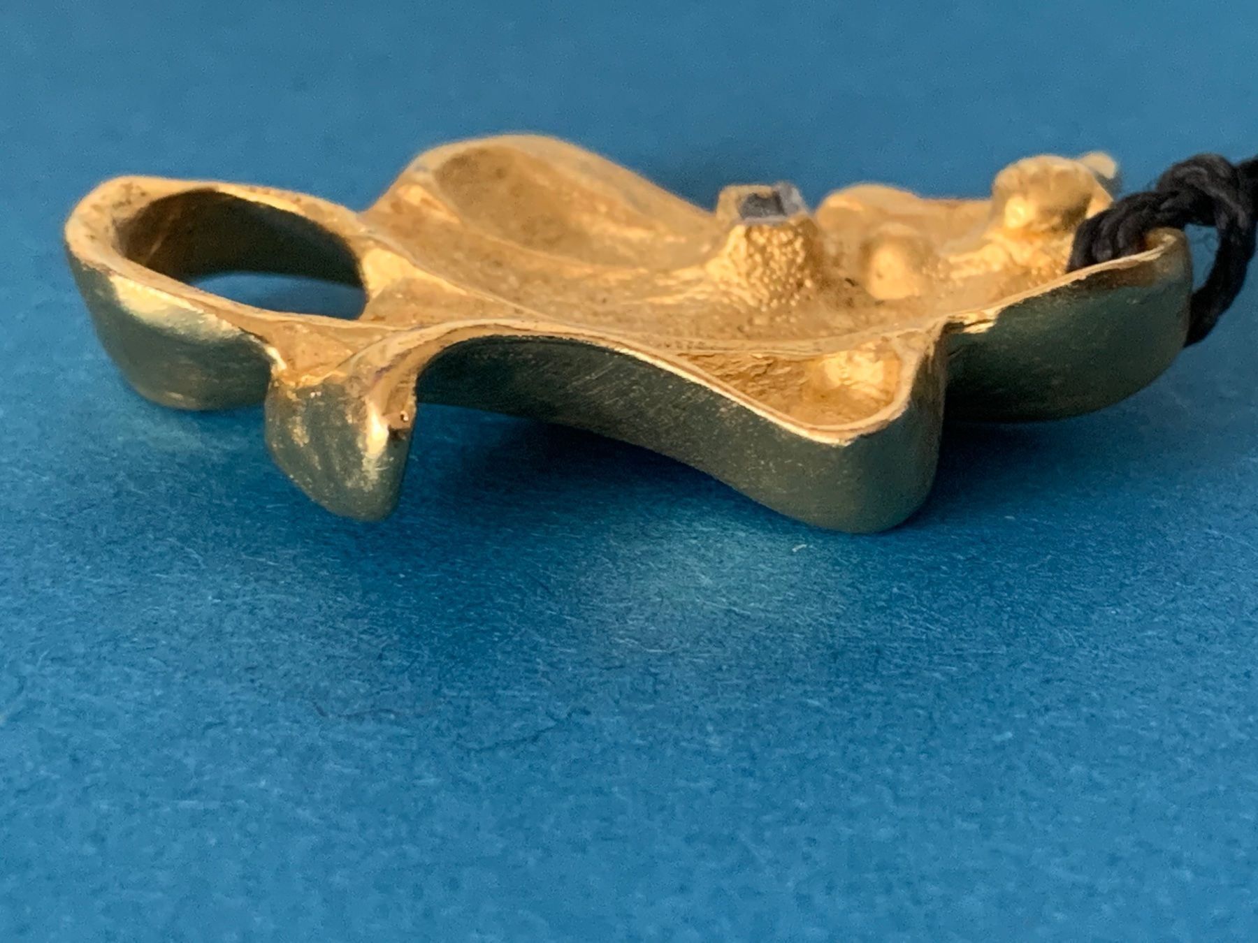 Anhänger: Anhänger Pergamentpapier vergoldet – Gebraucht aus Laufen von belleskulptur 5