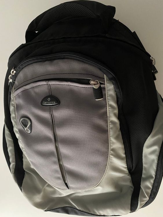 Samsonite Zaini: Samsonite Rucksack schwarz-grau – Usato da Basel venduto da Verkauf_Aral 1