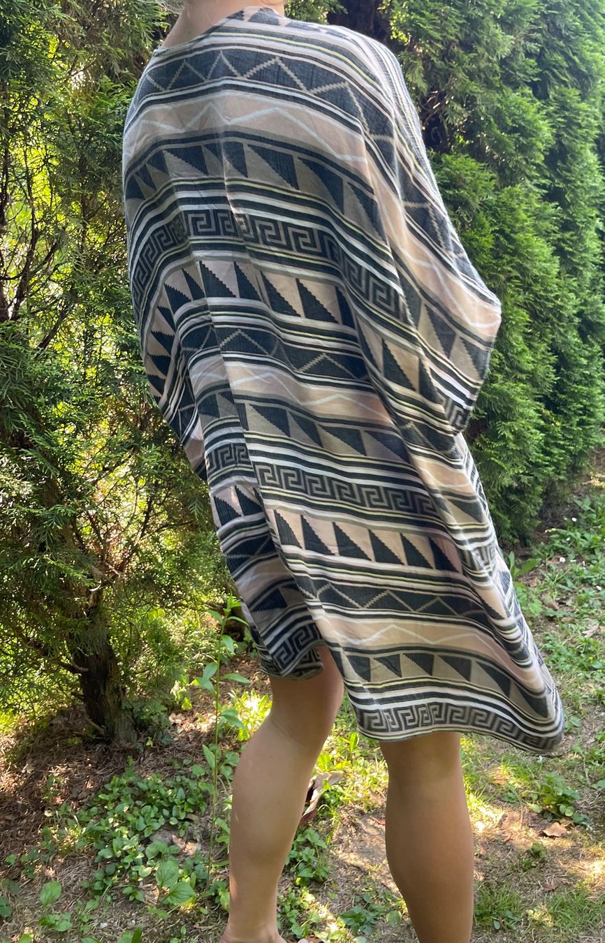 Vila Tuniche: Vila Chic kimono tunica lunga di viscosa--1-Size – Nuovo (secondo la descrizione) da Gordevio venduto da LanaZimm 3
