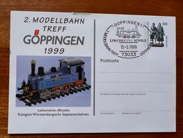Sonderkarte DeutschlandModel- Eisenbahn  1999 (R250)