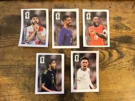 5 Coca Cola Panini Sticker / Coca-Cola WM 2026