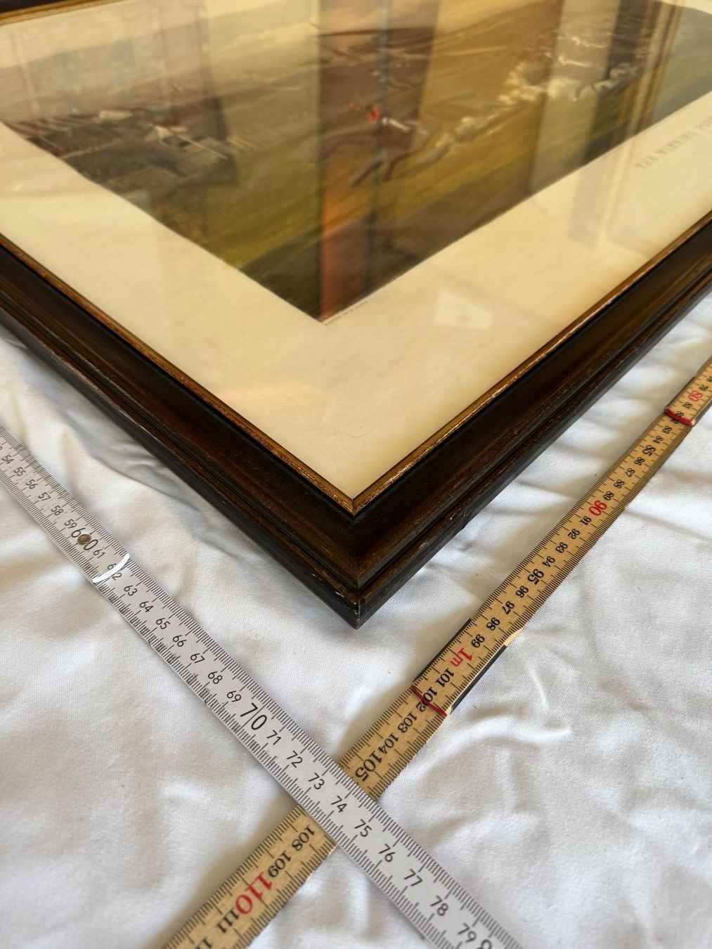 Foto & Immagini: "Te Winning Post" - Pferderennen / gerahmter Kunstdruck – Usato da Lachen SZ venduto da rs_73 1