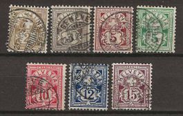 CH058b - Type chiffre 58b-65b obl.