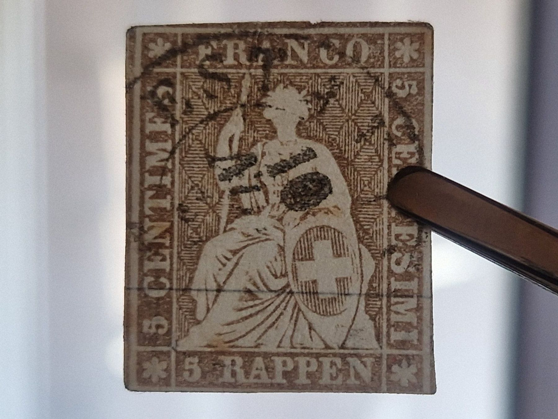 Alle Briefmarken: Strubel 22D, signiert, ab 1.- – Gebraucht aus Burgdorf von Glossy01 4