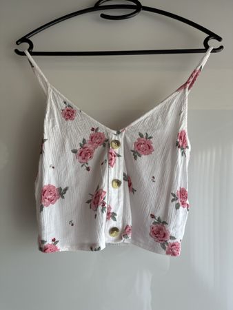 H&M Top Grösse XS mit Blumenmuster bauchfrei