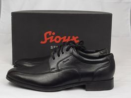 SIOUX BALBINO Eleganter Kalbleder City Schuh schwarz Gr. 40