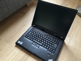 Laptop Lenovo ThinkPad T500 schwarz gebrauchter Zustand