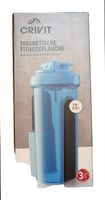 CRIVIT Magnetische Fitnessflasche Shaker 0,8 L türkis ·
