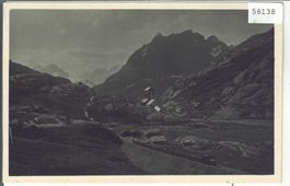 Travaux de Barberine l'emplacement du grand barrage
