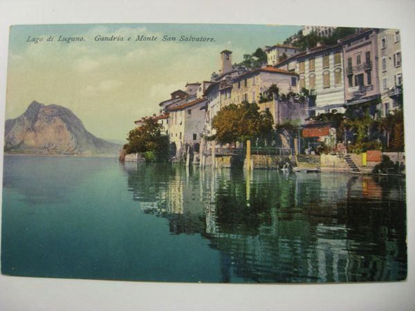 Cartoline postali: AK  Gandria e Monte San Salvatore – Usato da Gundetswil venduto da Egro01
