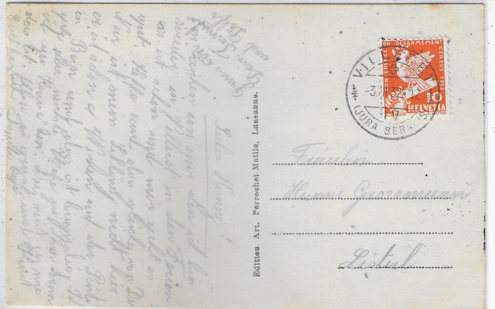 Cartes postales: Villeret - Vue generale – D'occasion à Ettingen par Kartenplanet 1