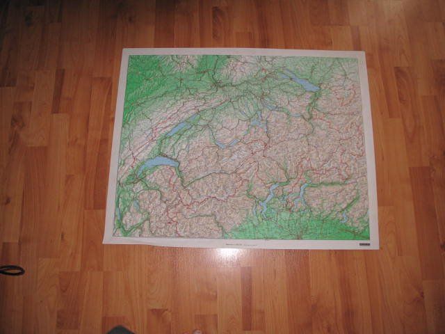 Cartine & Atlanti: Kunststoffrelief Schweiz 3D Wandkarte – Usato da Goldau venduto da Ezee1972