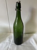 Alte Bügelflasche "Zum Feldschlösschen" grün 1 Liter