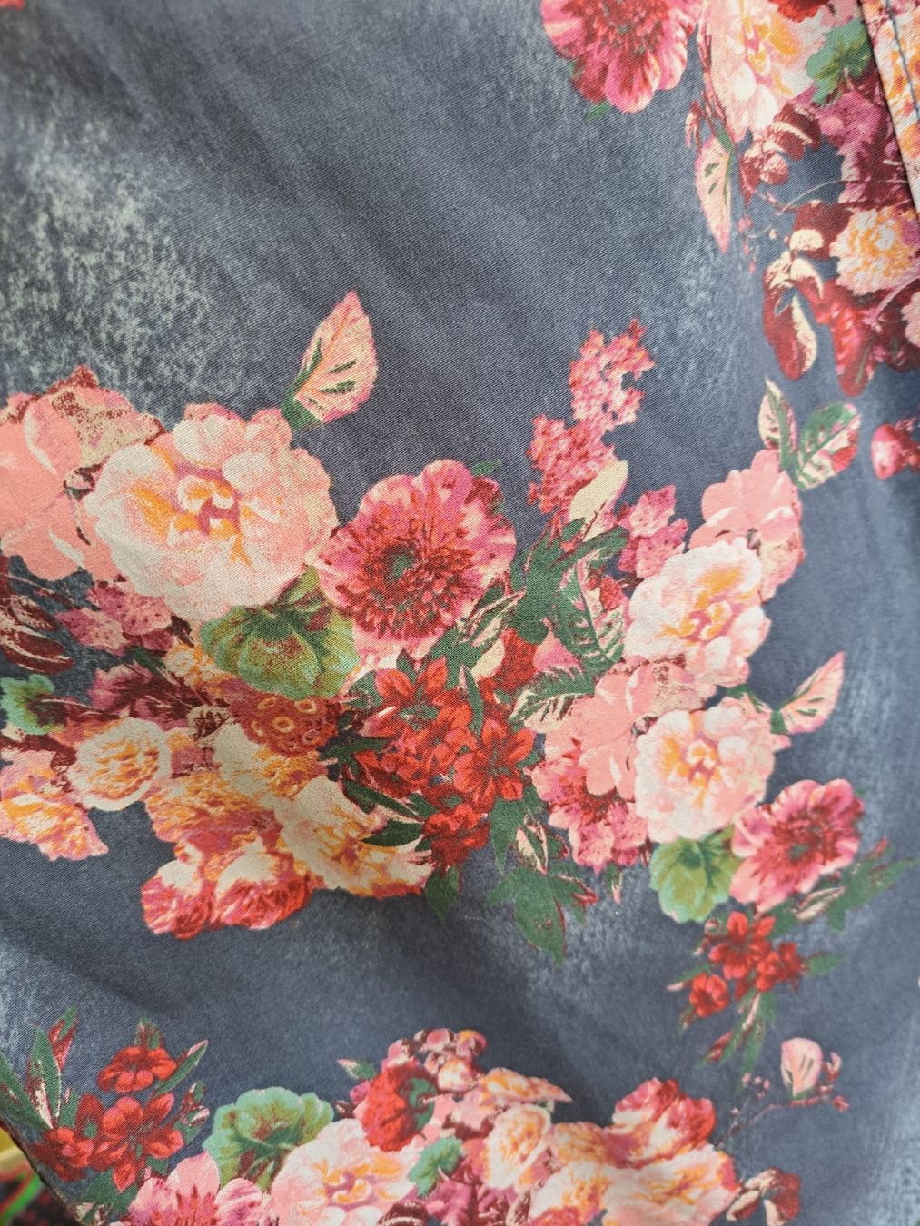 Walbusch Camicette: WALBUSCH Hemdbluse langärmelige Bluse 46 L Rosen – Usato da Mollis venduto da Fauchi99 2