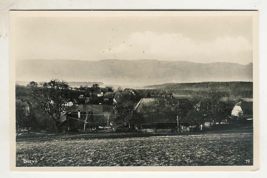 Cartoline postali: Biezwil SO Ortsansicht Nr.79 , 1950 – Usato da Solothurn venduto da Bepposol