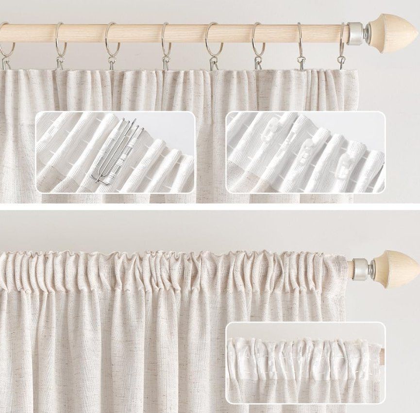 Tende: Vorhänge Leinen 2er Set BxH 140x225cm – Nuovo (secondo la descrizione) da Adlikon b.Regensdorf venduto da MK-VORHANGSERVICE 2