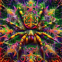 Wandtuch - Spider - UV Aktiv