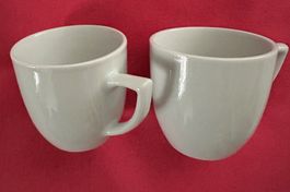 2 Espressotassen weiss