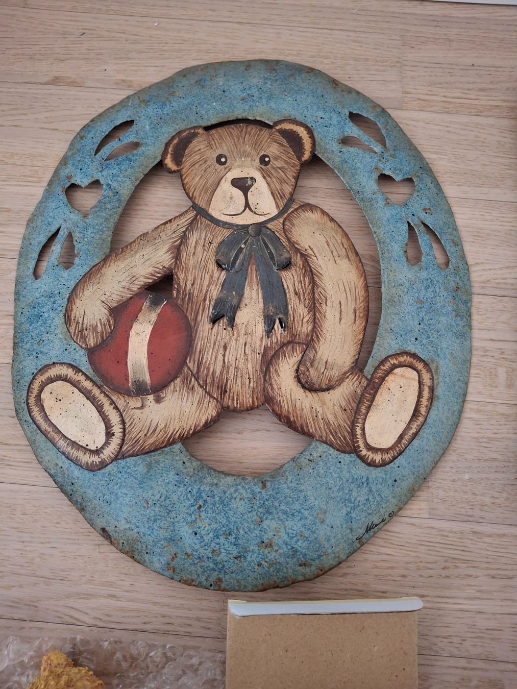 Tutte le decorazioni: Teddybären: Blechschild, Tischdecke, Teesieb, Deko-Teddy – Usato da Dietikon venduto da Hwengi 1