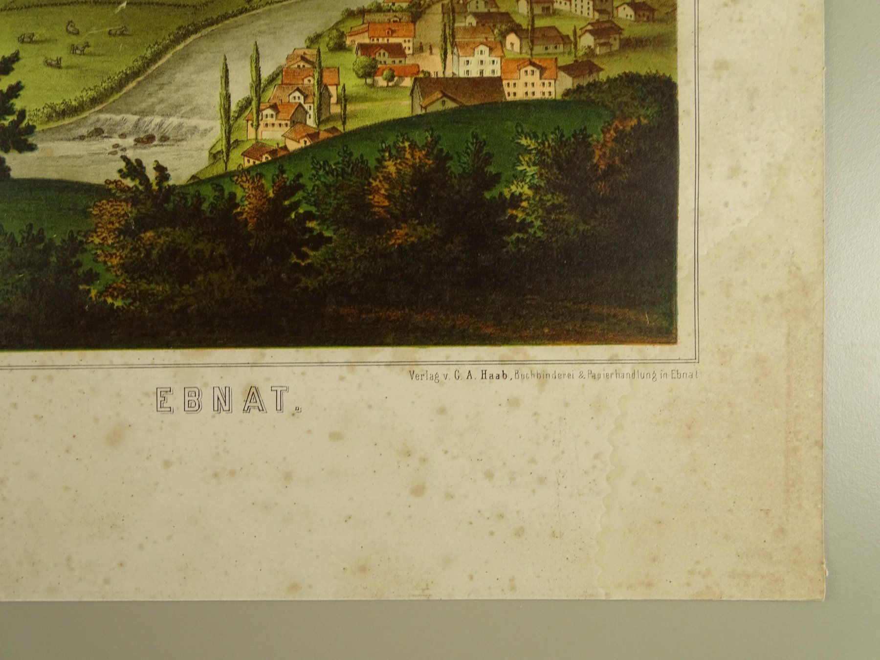 Incisioni: EBNAT-KAPPEL, LITHOGRAPHIE um 1880 – Usato da Grüningen venduto da Kartensammler 5
