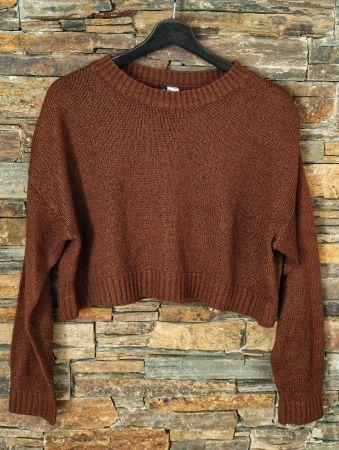 Cropped Pullover Gr. M H&M (braun)