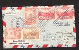 Air Mail , Honduras - Chicago , gel. 26.10.1960