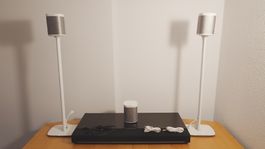 HomeCinema SONOS (1x PLAYBAR, 3x PLAY:1, 2x Bodenständer)