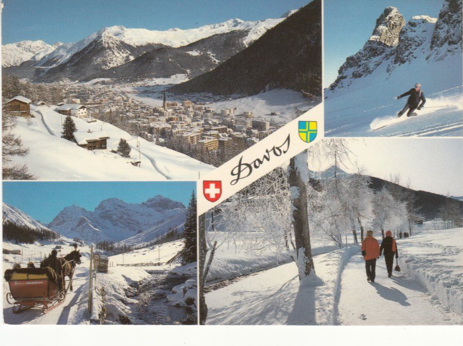 Cartoline postali: Davos 1985 – Usato da Bürglen TG venduto da StampGraf