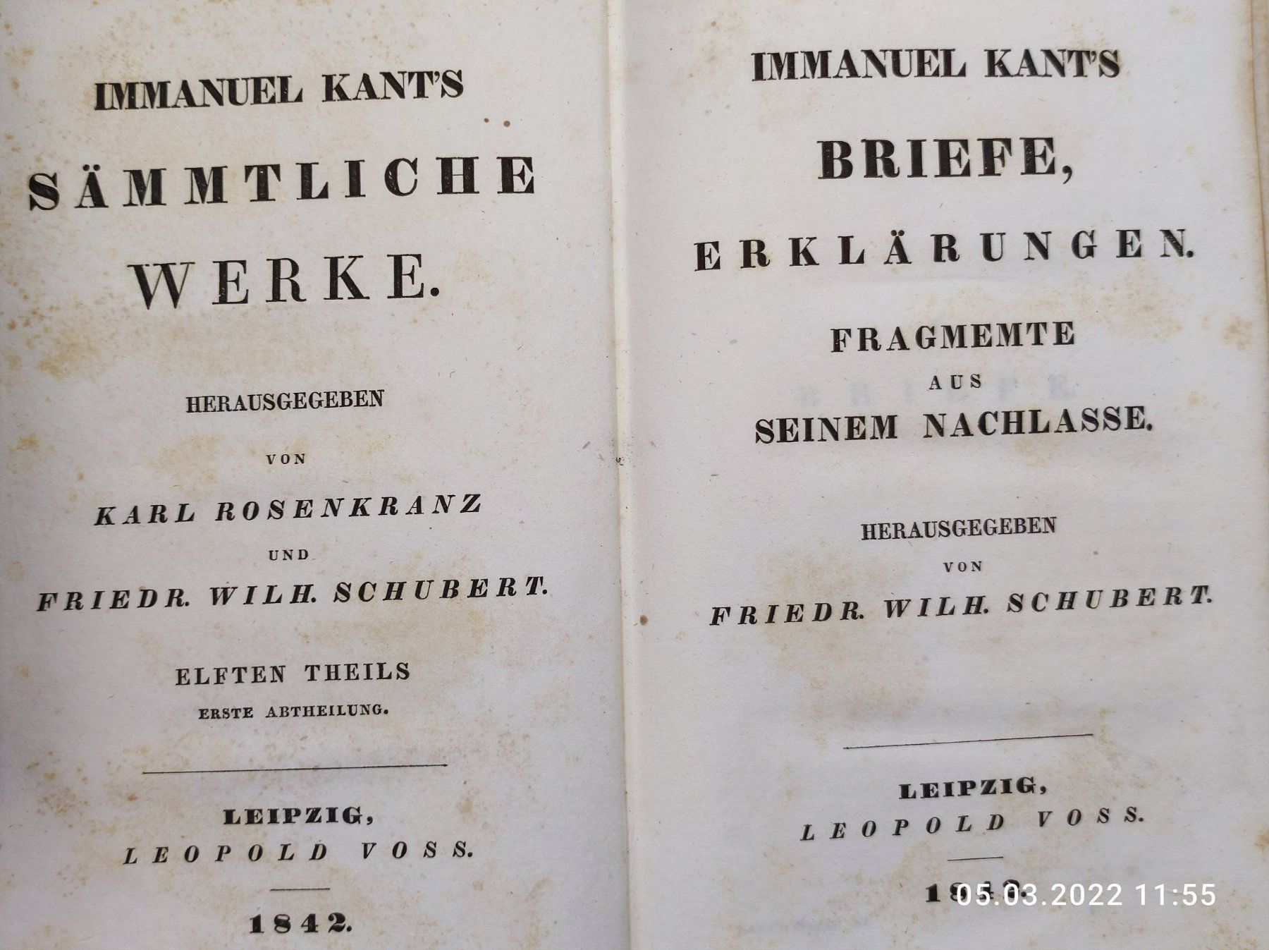 Libri: PHILOSOPHIE - KANT - SÄMMTLICHE WERKE – Usato da Goldach venduto da Gaip 1
