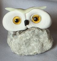 Eule Figur Naturstein Handgemacht siehe Foto