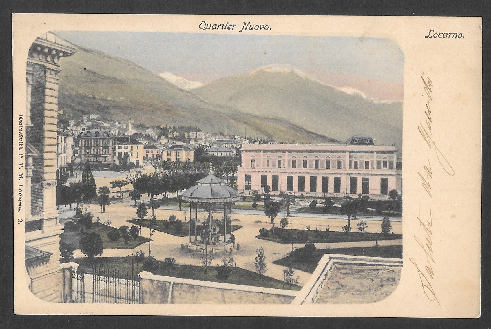 Cartoline postali: Locarno Quartiere Nuovo – Usato da Olten venduto da clotaldi