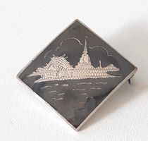 Silberbrosche aus Laos - Broche du Laos en argent