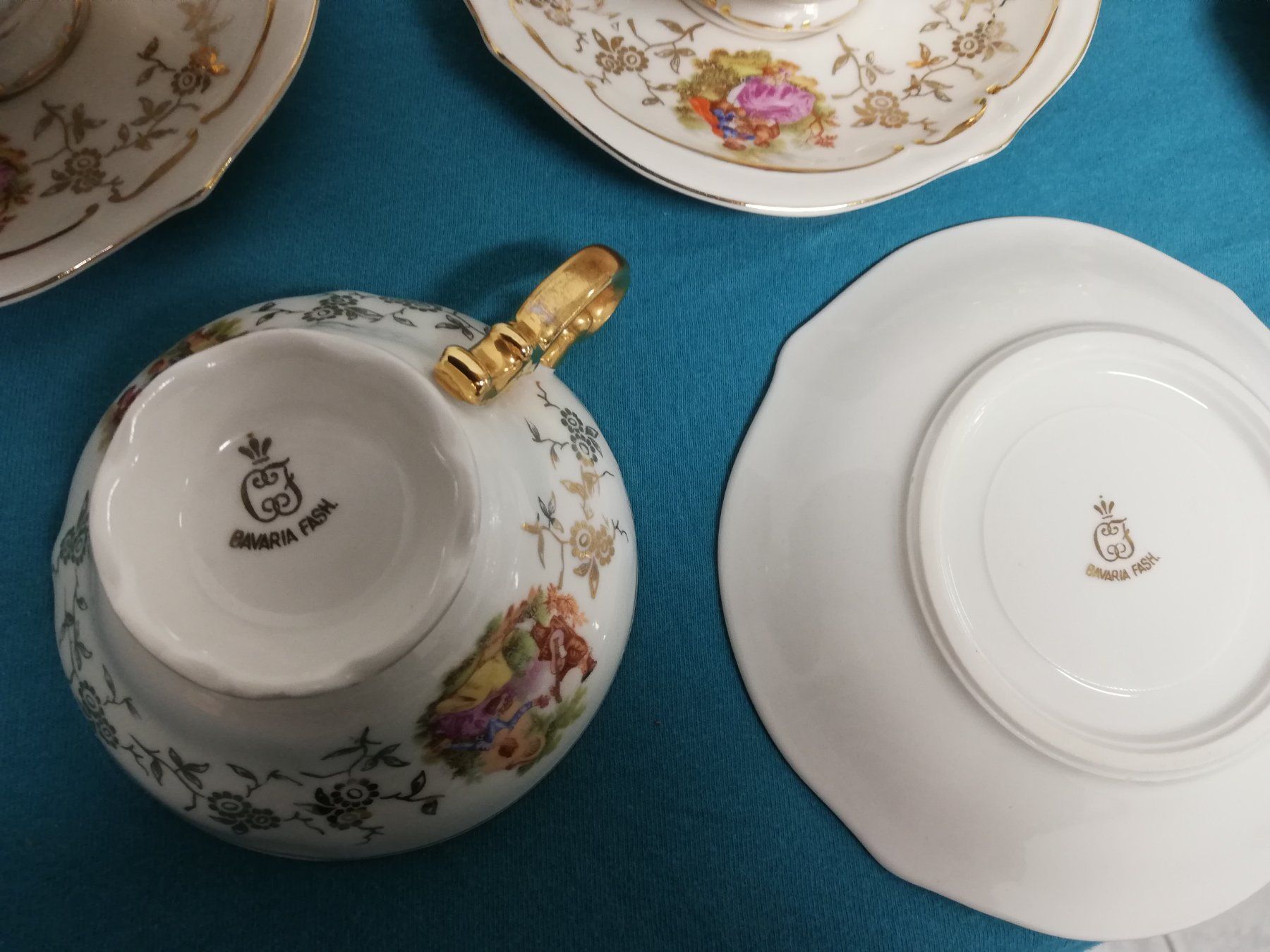 Set di piatti: Bavaria Teeservice alt Fragonard Goldrand – Usato da Untersiggenthal venduto da Marlen59 4