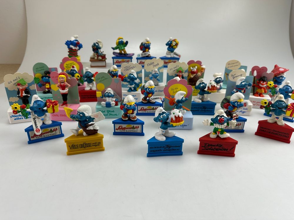 Schlumpf Best Friends Figur - Süße Schlümpfe Freundschafts-Statue