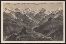 Zermatt  -  Panoramablick