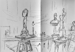 Alberto Giacometti, grosse Lithographie (38x56 cm), 1961