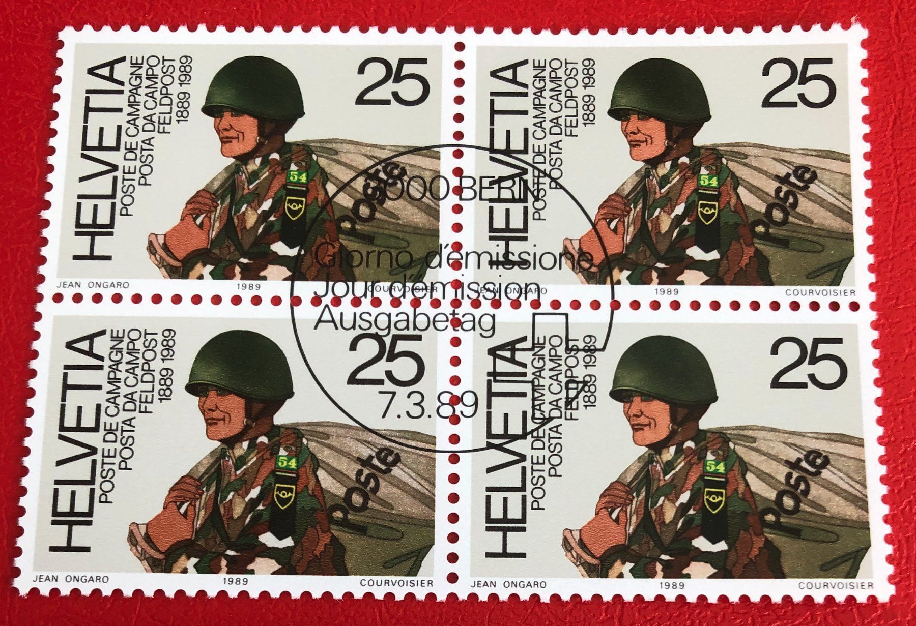 Tutti i francobolli: 4 er Block Nr.770 mit Vollstempel Bern – Usato da Aarau venduto da Billa007