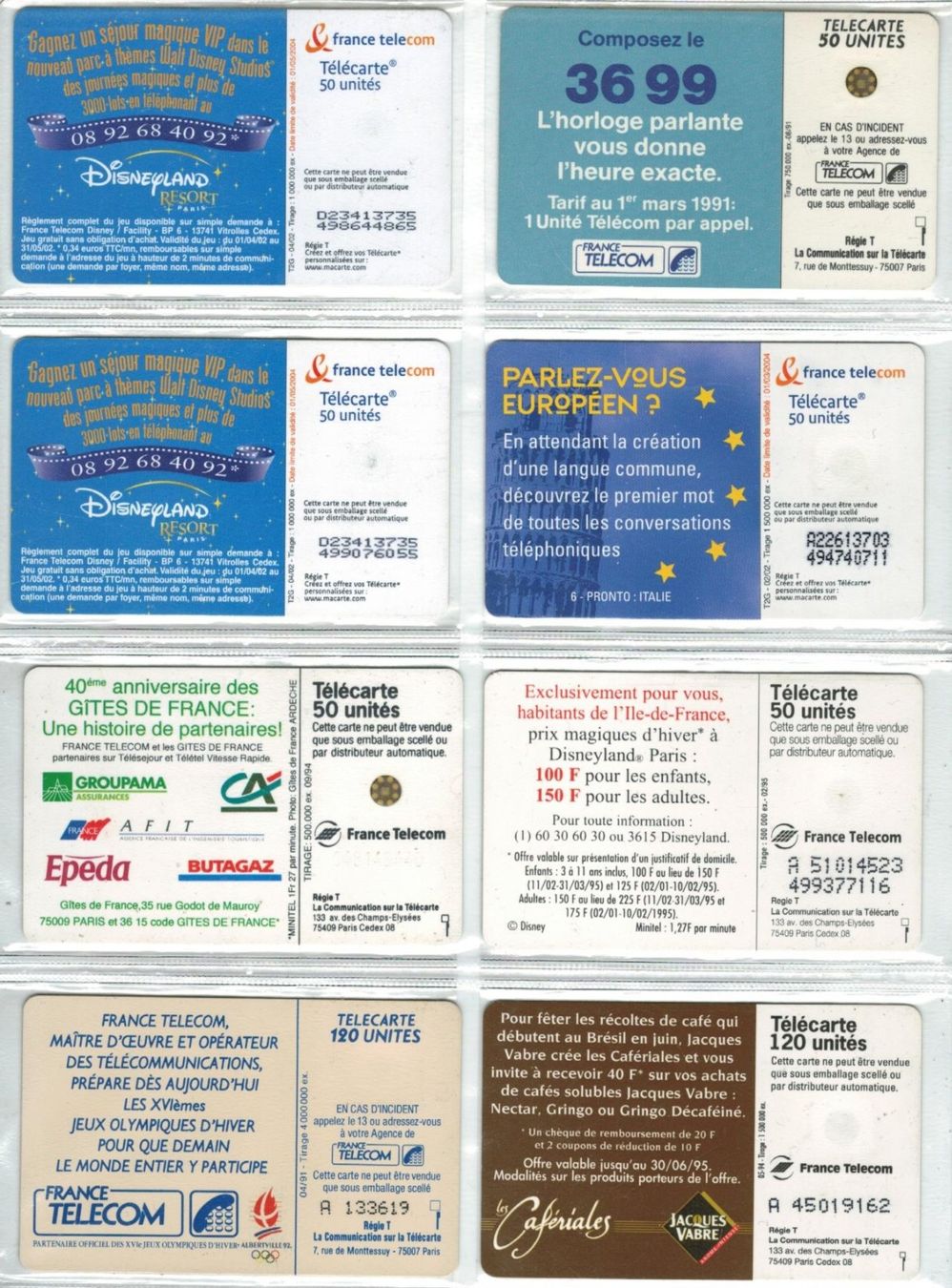 Cartes de téléphone: 8 Telefonkarten Frankreich – D'occasion à Zürich par tol_b7c7 1